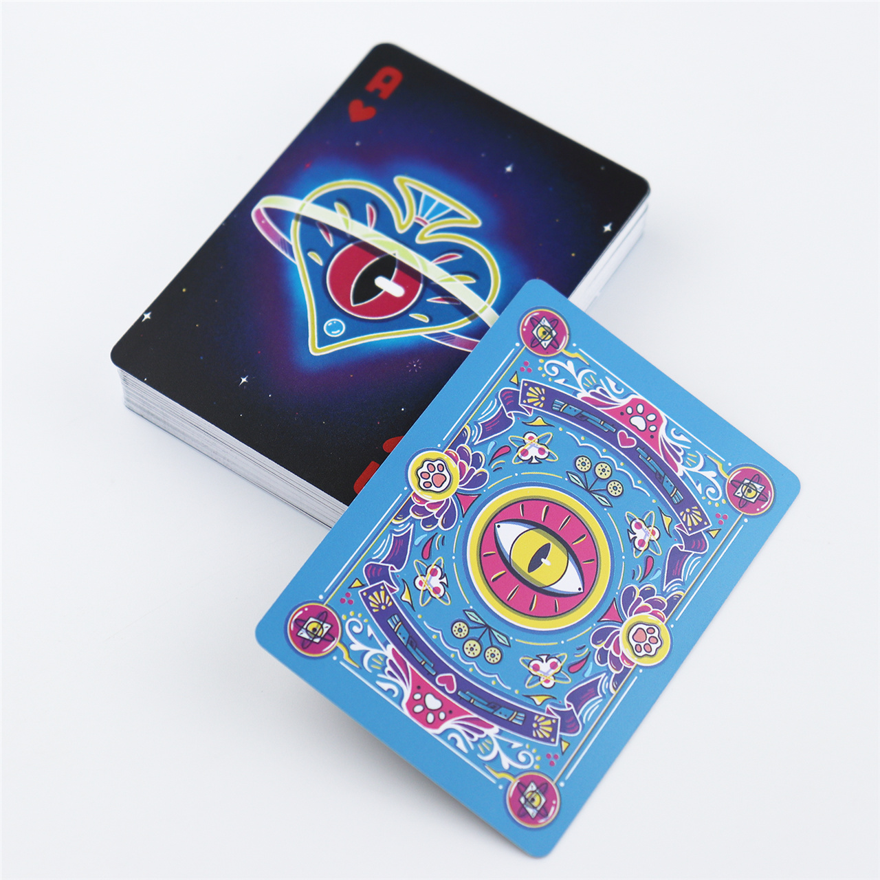 Custom Blue - Black Fantasy Plastic Playing Cards ( (7).jpg