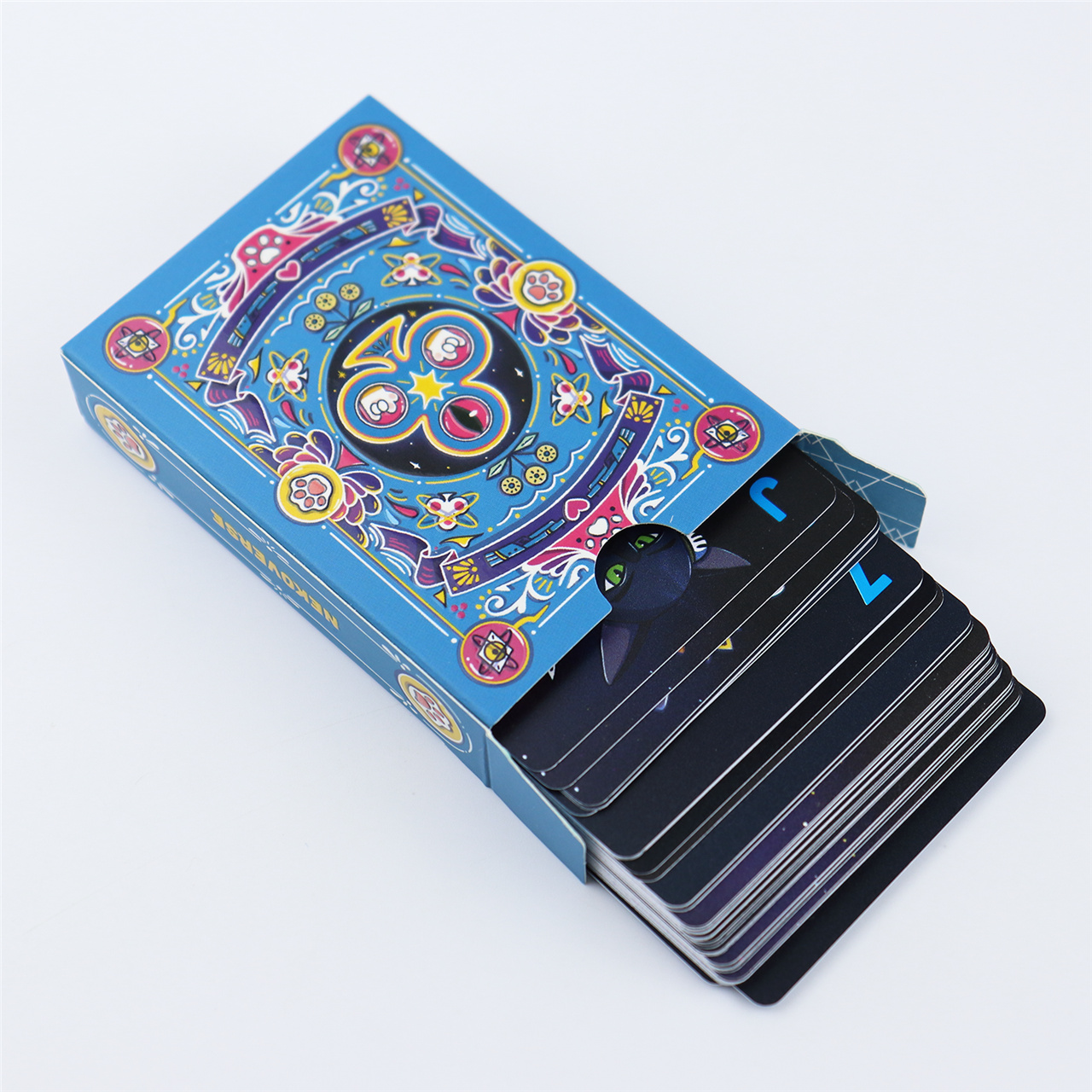 Custom Blue - Black Fantasy Plastic Playing Cards ( (10).jpg