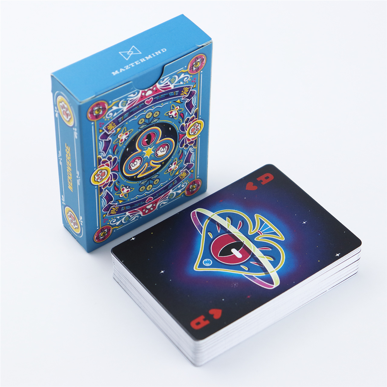 Custom Blue - Black Fantasy Plastic Playing Cards ( (6).jpg