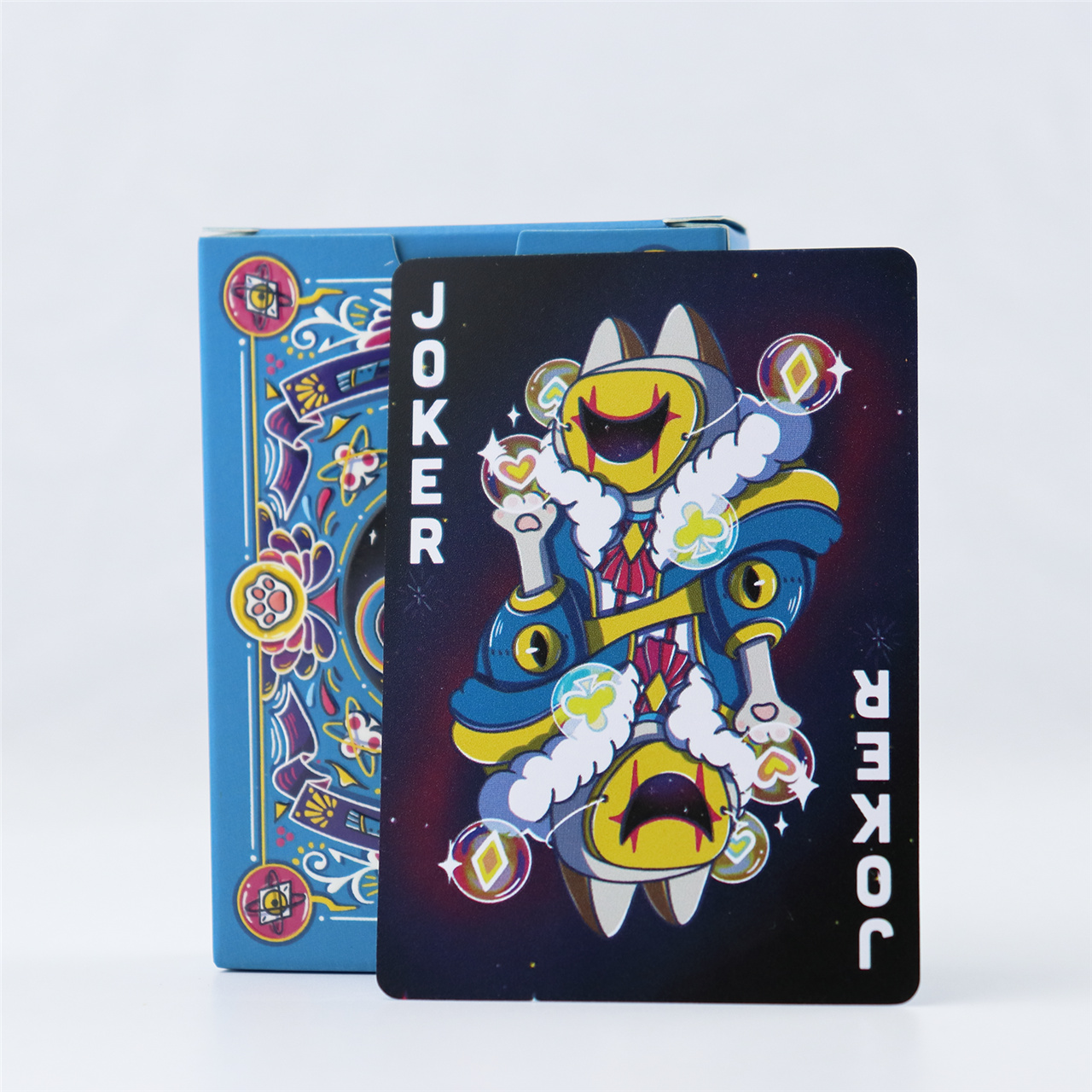 Custom Blue - Black Fantasy Plastic Playing Cards ( (4).jpg