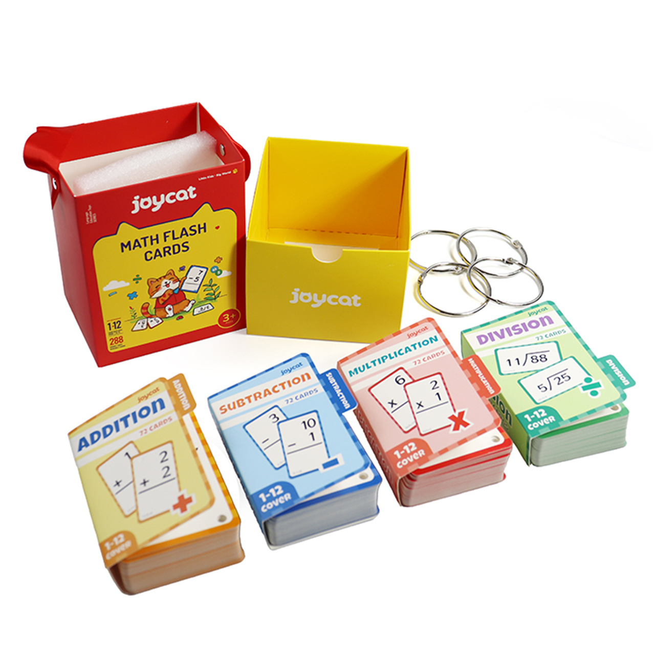 Math Flash Cards Set for Kids (4)