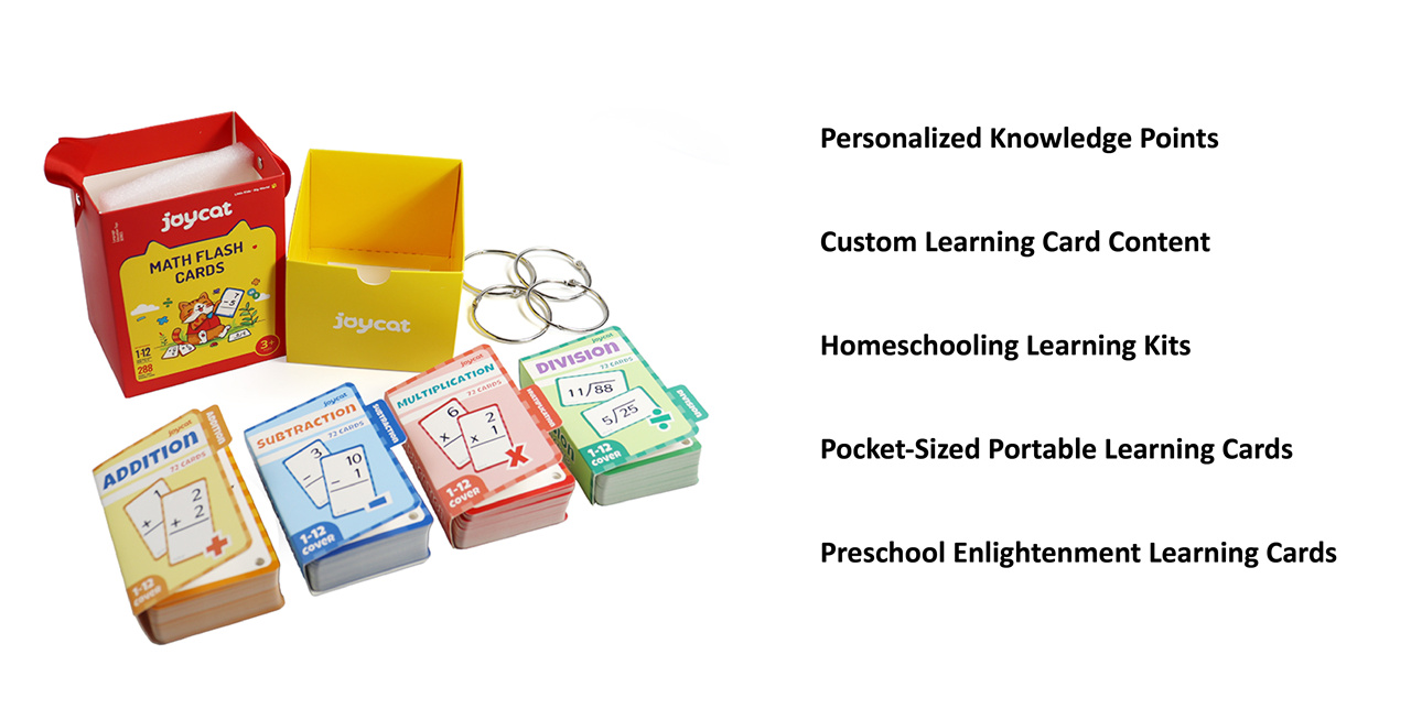 Math Flash Cards Set for Kids